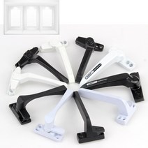 프로젝트 창문 샷시문 방범 안전걸이 손잡이 잠금장치, 선택2 PJ3000 블랙