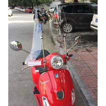 베스파LX 롱 윈드실드 윈드스크린, 투명, 1개