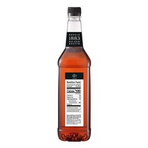 미국직구 1883 카라멜 시럽 - 뜨겁고 차가운 음료 풍부한 컴플리트한 맛 올 내추럴 - 글루텐 프리 비건 비GMO 코셔 방부제 프리 프랑스산 플라스틱 병 1리터 (33), 수량, 상세참조