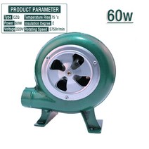 낙엽청소기 무선 대포송풍기 220V 240V 가정용 송풍기 철 바베큐 소형 원심 30W 40W 60W 80W EU 미국 플매트 카펫 매트 러그 어댑터 용 녹색, 03 60W_03 AU