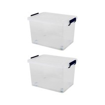 WSC 디오 투명 리빙박스 80L 2P