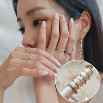 은비나리 핫한 엔틱 하트 여성 세트반지 5종 레이어드 우정반지 특이한 패션 디자인 링반지