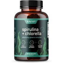 Snap Supplements 스냅서플리먼츠 스피루리나 클로렐라 120캡슐