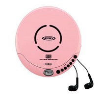 Jensen 젠슨 휴대용 CD 플레이어 핑크 블랙