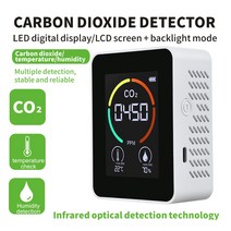 가스감지기 가정용 디지털 대기오염 모니터 CO2 측정기 다기능 온도 습도계 지능형 가스 분석기, 한개옵션0