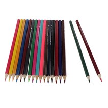 GHSHOP 비 독성 수용성 색된 그림 연필 드로잉에 대 한 설정, 17.2CM, 나무, 18 색