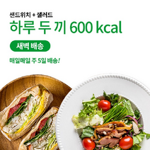 슬림쿡 간혈적단식 C (샌드위치+샐러드) 1주/2주/4주/8주 식단, 1주