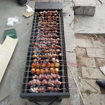 업소용 양꼬치 기계 꼬치 회전 전기 꼬치구이 구이, 휴대폰 보조배터리 연결길이 60cm