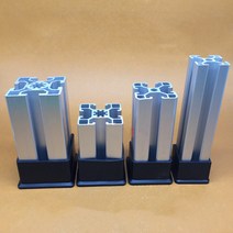 판넬 후레싱 샌드위치 부자재 샌드위치패널 유바 인테리어마감재 단열 지붕자재 1pcs 알루미늄 프로파일 고무 발 커버 2040 3030 4040 받침대 두꺼운 미끄럼 방지 패드 사각, [09] 6060