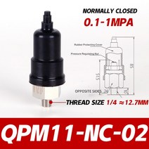 QPM 마이크로 조정 가능한 공압 공기 압력 스위치 압축기 유압 다이어프램 자동 컨트롤러 QPM11-NO-01 NC, 04 QPM11-NC-02
