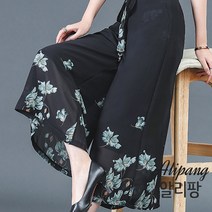알리팡(Alipang) 여성바지 헐렁한바지 널널한바지 꽃바지 쉬폰바지 리본바지 시원한바지