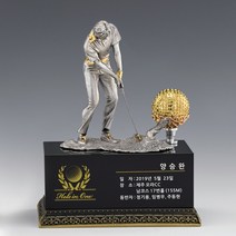 T234 _ 홀인원 싱글 알바트로스 골프 트로피 기념패 상패 싸이클버디 사이클버디 이븐파 이븐 언더파 언더 라베 크리스탈 주석 청동 크리스탈컵, 주석 골퍼