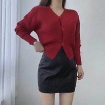 VANANA2 여성 봄 가을 겨울 레더 가죽 미니 H라인 스커트 치마