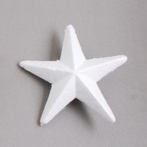 [아이디몬] 스티로폼 별 겨울 장식 우드락모형 스치로폼 모양백구 크리스마스 트리, 17.5cm
