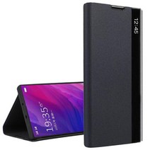 수나르 갤럭시S22 S21 S20 S10 S9 S8 S7엣지 노트 플러스 FE 울트라 라이트 클리어뷰 플립 핸드폰 케이스, 선택완료, 갤럭시S22울트라/spc064 블랙