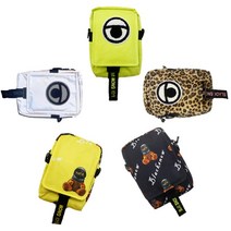 스키 보드 힙색 가방 방수 사이드 스노우 보드 보관 파우치 소형 크로스 백 웨이스트 크로스 허리 벨트, 레오파드