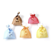 팔복상회 전통공예품 모시 방울 복주머니 중, 혼합 색상, 25개입