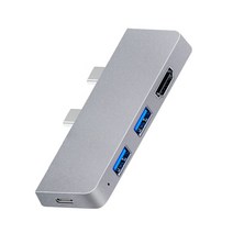 서피스독 56 in 1 usb 허브 3.0 도킹 스테이션 표면 프로 78용 도킹 스테이션 스플리터 어댑터를 읽는 고속 카드, 프로 7용 실버