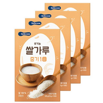 베베쿡 유기농 이유식 쌀가루 중기1 200g, 12개