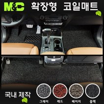 기아 모닝 (2022년형) 확장형 코일매트 [방수기능/국내제작], [풀세트] 1열+2열+트렁크, 색상-레드