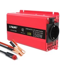 차량용컨버터 car 인버터 1500w power dc 12v to ac 110v220v 230v dual usb 충전 어댑터 변환기 태양열 omvormer 12 naar 220, 12v 220v 범용, 협력사
