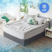 에어룸 인체공학 뱀부인견 여름토퍼 그레이&화이트, 5. 그레이_Q