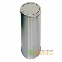 리빙 뱅뱅이 스텐휴지통 27리터 회전식뚜껑