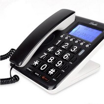 FOD911137빅버튼 집전화 한글 가정집 유선 전화기 LCD 발신자, 단일옵션, 본상품선택