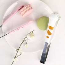 고양이 발바닥 쿠키 와플 샐러드집게 카페 요리 주방, 대(화이트)
