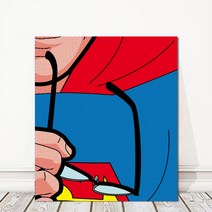 슈퍼맨그림 안경 팝아트액자