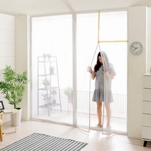자석 베란다(대형) 모기장/대형 방충망 현관문 필터, 단품
