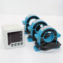 유속계 3pcs 클램프 CT 센서 AC0-50A 100A 150A 200A 400A 600A 상 전류계, 02 300A_02 80*80 미리메터