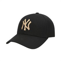 MLB539 메탈 로고 커브조절캡 NY BLACK 193453