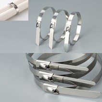 스텐 케이블타이 스틸 타이 금속 100P 4.6x250mm 888EA*149Tg, 4.6x250mm (100EA)