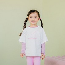 슈슈샤샤KC 보송반팔티 유아동복 아동복 상의 봄 티셔츠