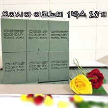 (샤인 몰) 오아시스 이코노미 꽃꽃이 스펀지 1박스 20개 무료배송/꽃블럭 플로랄폼
