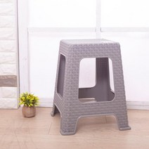 신한산업 [D1-8809021735357] 플라스틱 라탄의자 카페 테라스 실내 야외 보조, 그레이