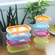 찬통 밀폐용기 일본찬통 일본밀폐용기 냉장고정리가 쉬운 모모코 4P세트 중 (제스트)_741EA, 400ml