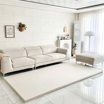 쁘띠메종 한판매트 솔리드 210X140X4cm, 양면 웜그레이