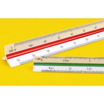 건축 제도용 도면용 삼각 스케일 자 제도용t자 t자, 1개, 30cm 저배율