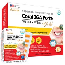 미국 코랄 이가 포르테 골드 120정 치아에 좋은 영양제 프로폴리스 코랄칼슘, 180g, 1통