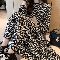 케이에비뉴 데일리 도트 쉬폰 원피스