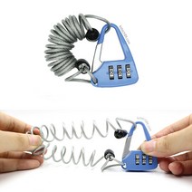 다이얼자물쇠 롱 와이어 가방 캐리어 번호열쇠 k-4089