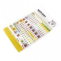 스티커 (10개) 바른손 캐릭터 1000 아이윙스 데코 다이어리, 단품, 상세페이지 참조