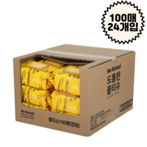노브랜드 도톰한 캡형 물티슈 100매, 24개