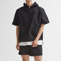 여름 반팔 아노락 후드티 반바지(트레이닝 셋업)