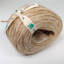 [뜨개마루] 예고은 삼베실(Hemp) 천연삼베실 친환경 수세미, 4. 브라운(수세미)