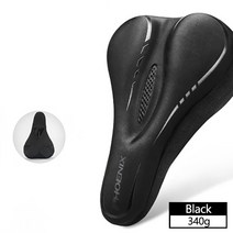 Xunting MTB 자전거 안장 덮개 도로의 편안한 통기성 슈퍼 자전거 안장 액세서리, LF037 블랙입니다.