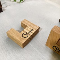 추가옵션) ㄷ자 거치대 엔드그레인 도마 전용 우드리아