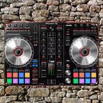 dj컨트롤러 디제잉기계 장비 파티믹스 개척자 dj 컨트롤러 ddj-sr2 금속 주석 기호 금속 벽화, 그림으로, 20x30cm